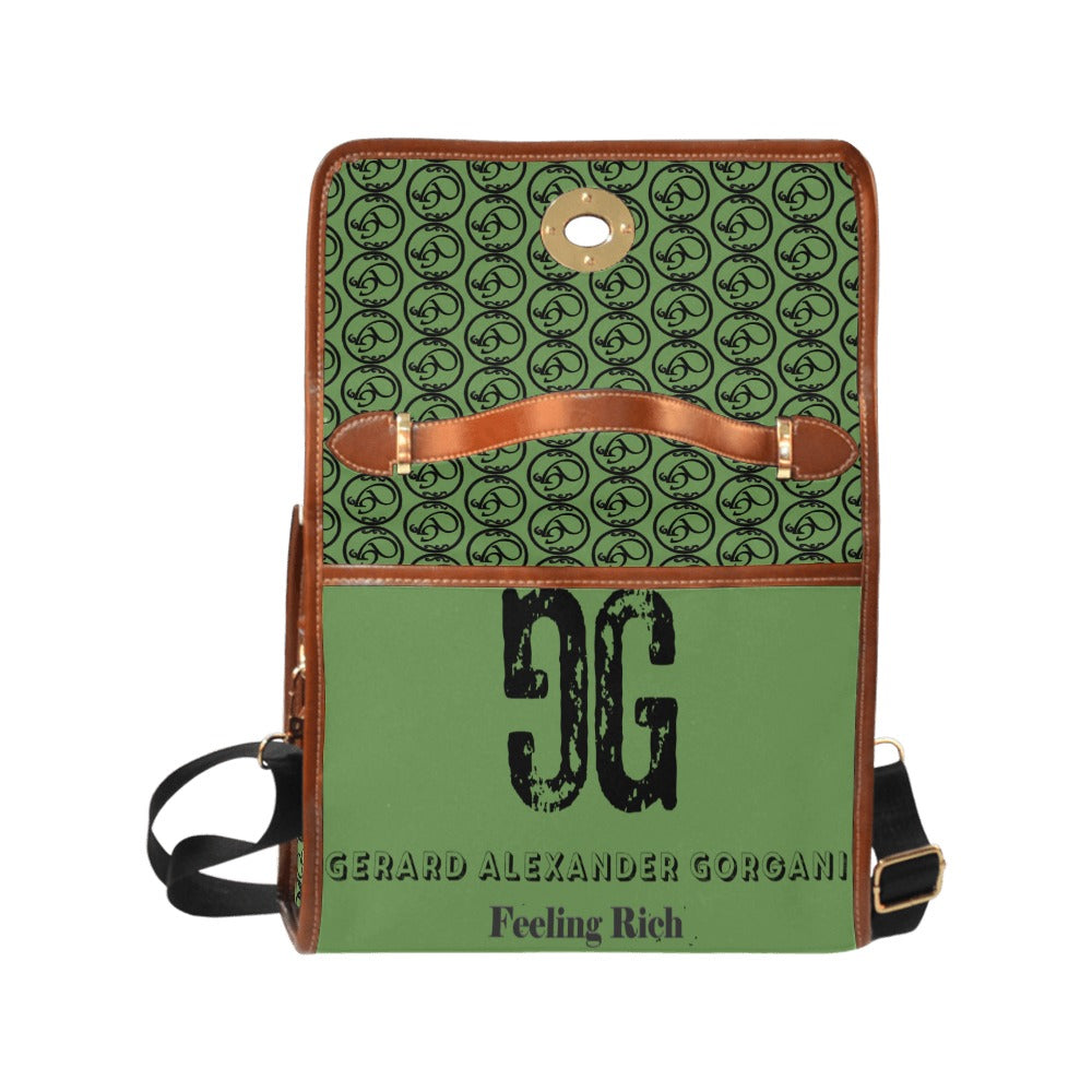 feelin rich gorgani money Waterproof Canvas Bag/All Over Print (Model 1641)