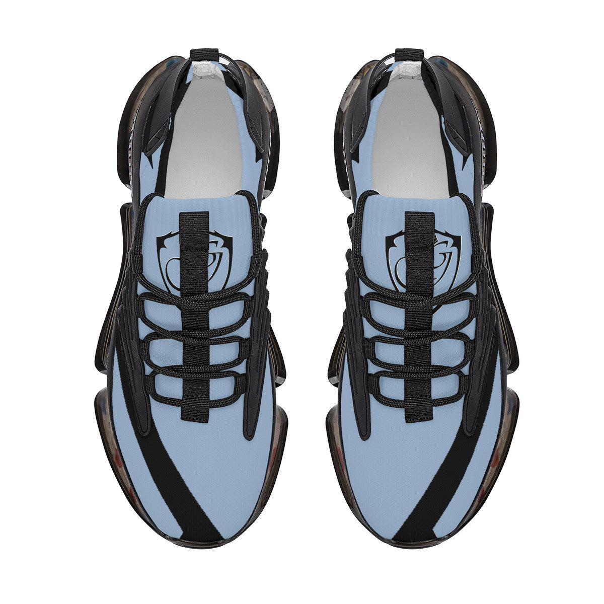 SF_S36 Air Max React Sneakers - Black and powder blue