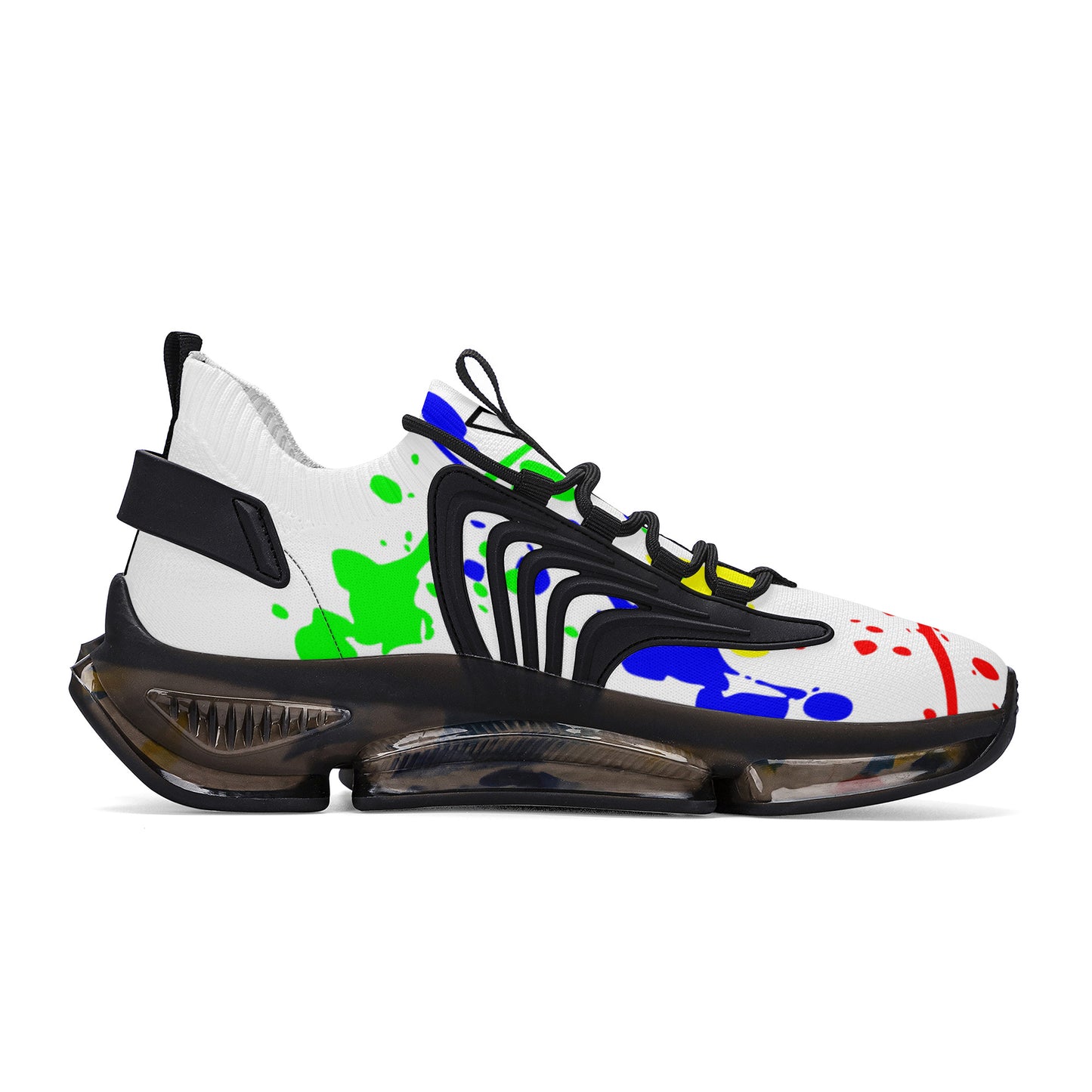 Gorgani SF_S36 Air Max React Sneakers - Black splash paint