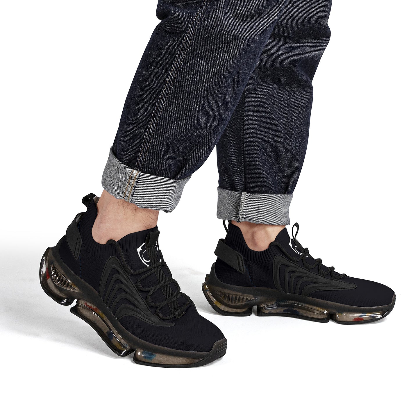 Gorgani SF_S36 Air Max React Sneakers - Black