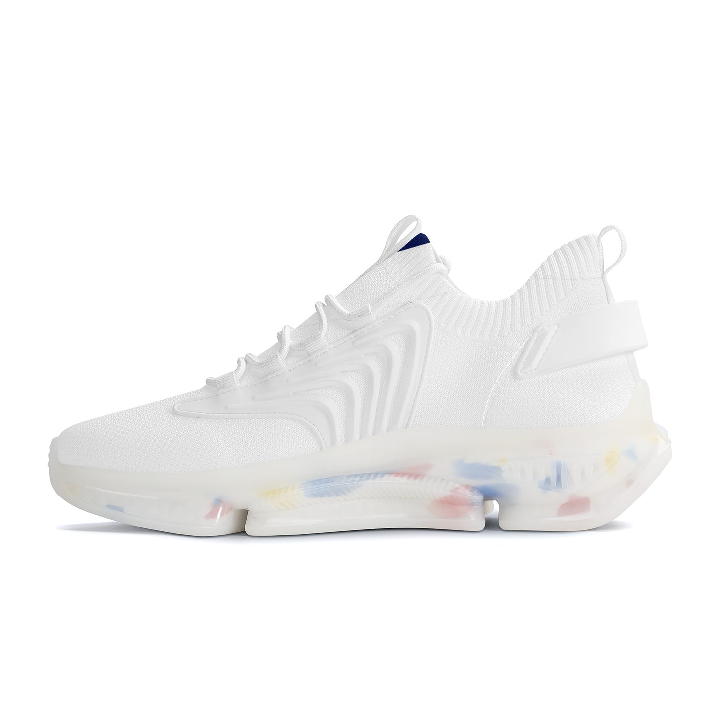 Gorgani SF_S35 Air Max React Sneakers - White and blue