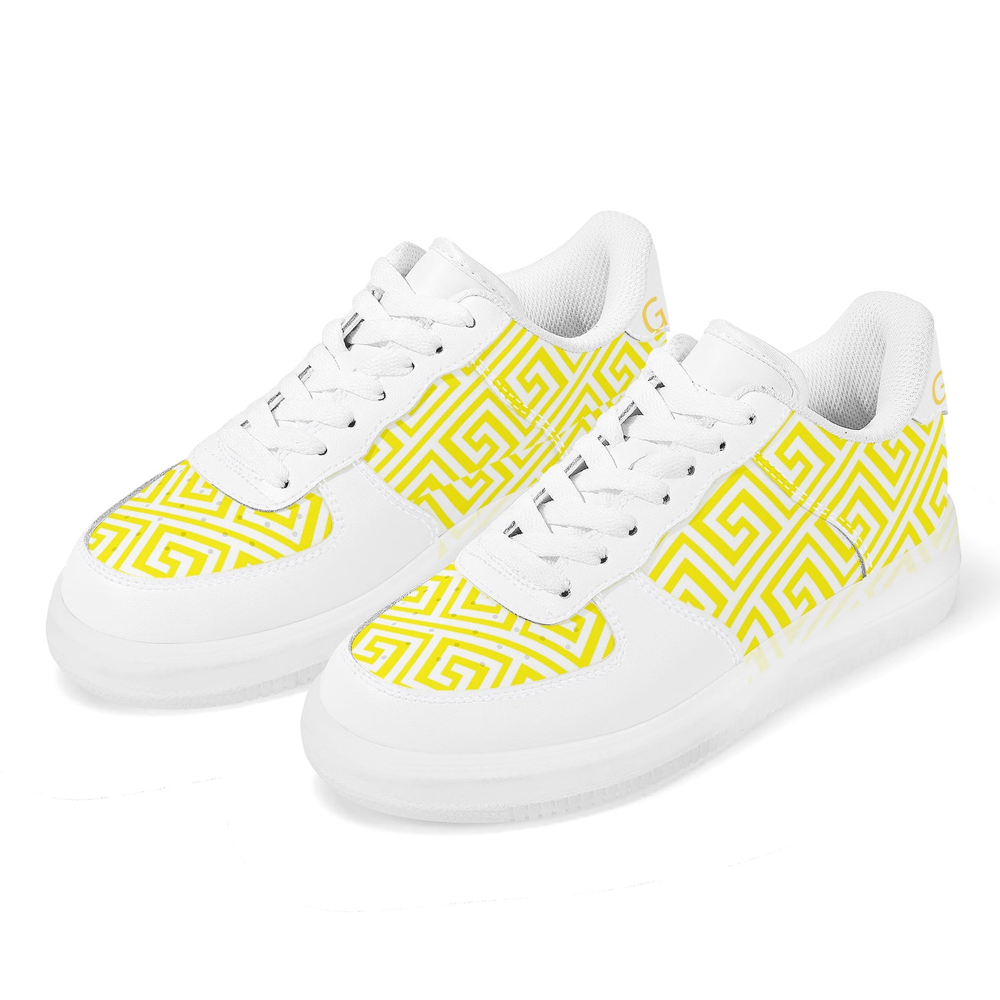 Gorgani Transparent Low Top Leather Shoes
