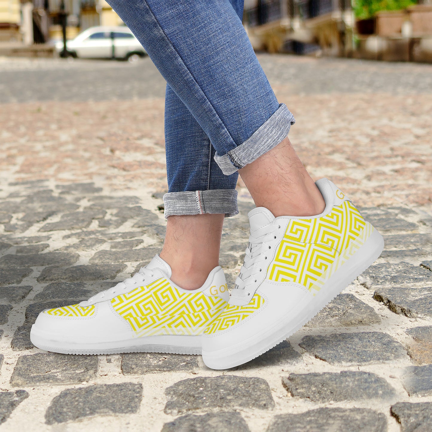 Gorgani Transparent Low Top Leather Shoes
