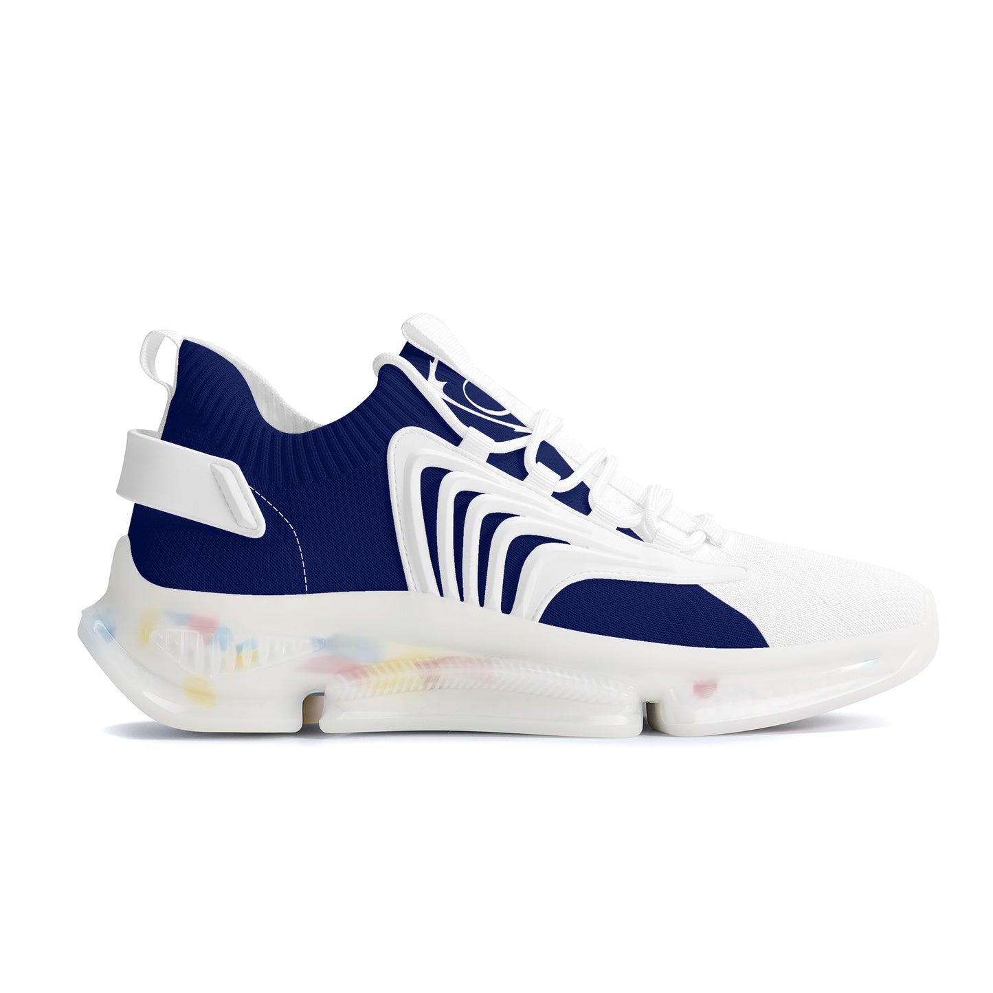 Gorgani SF_S35 Air Max React Sneakers - White and blue