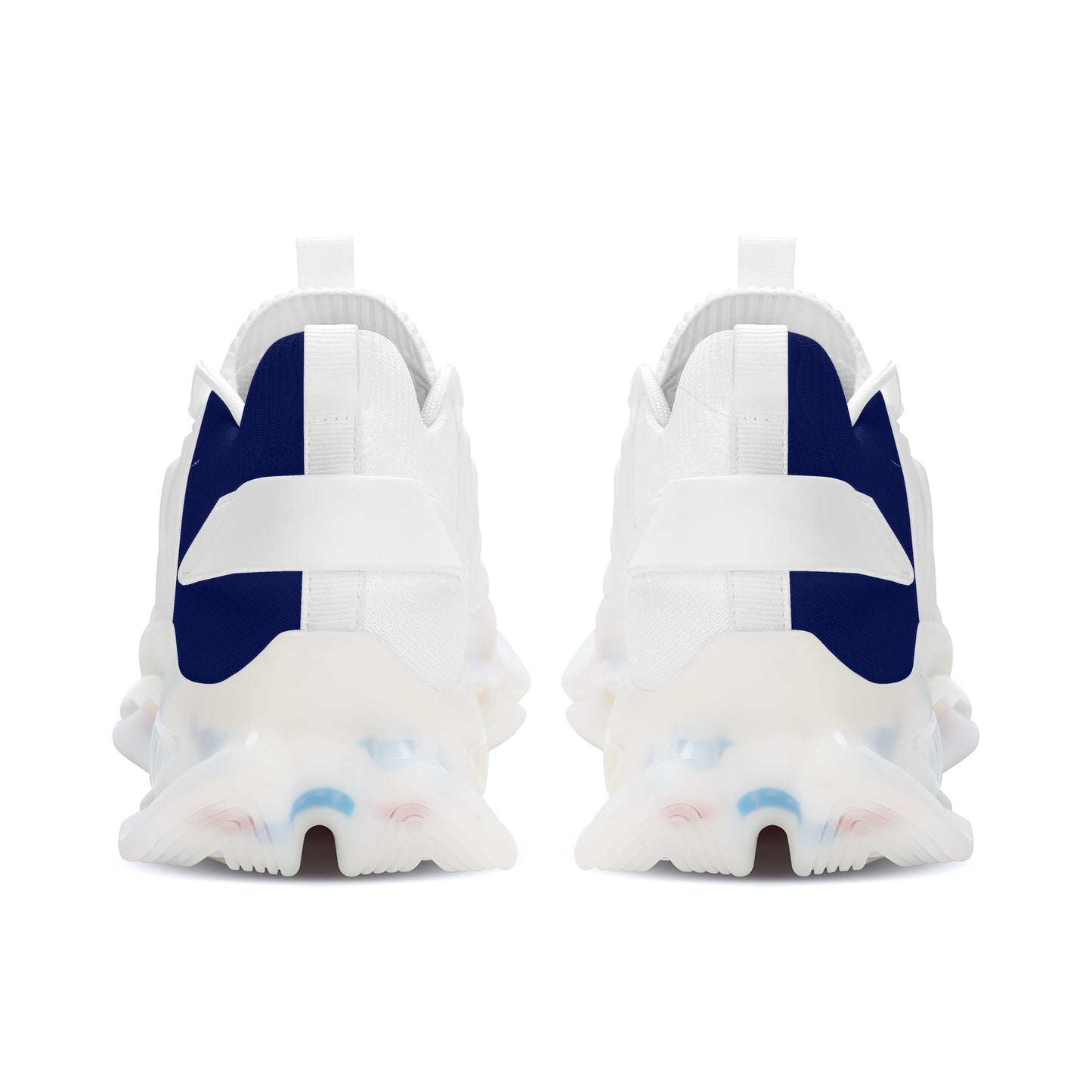 Gorgani SF_S35 Air Max React Sneakers - White and blue