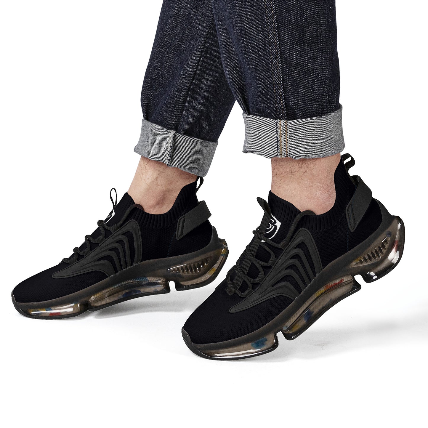 Gorgani SF_S36 Air Max React Sneakers - Black