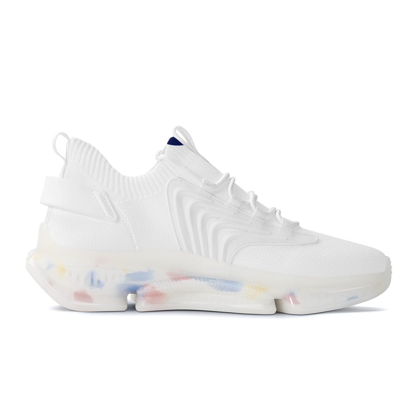 Gorgani SF_S35 Air Max React Sneakers - White and blue