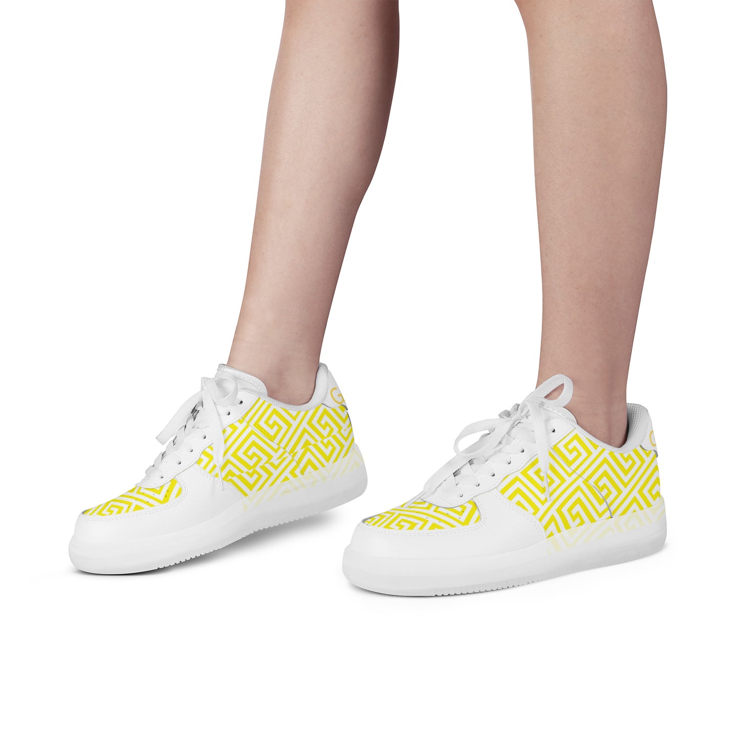 Gorgani Transparent Low Top Leather Shoes