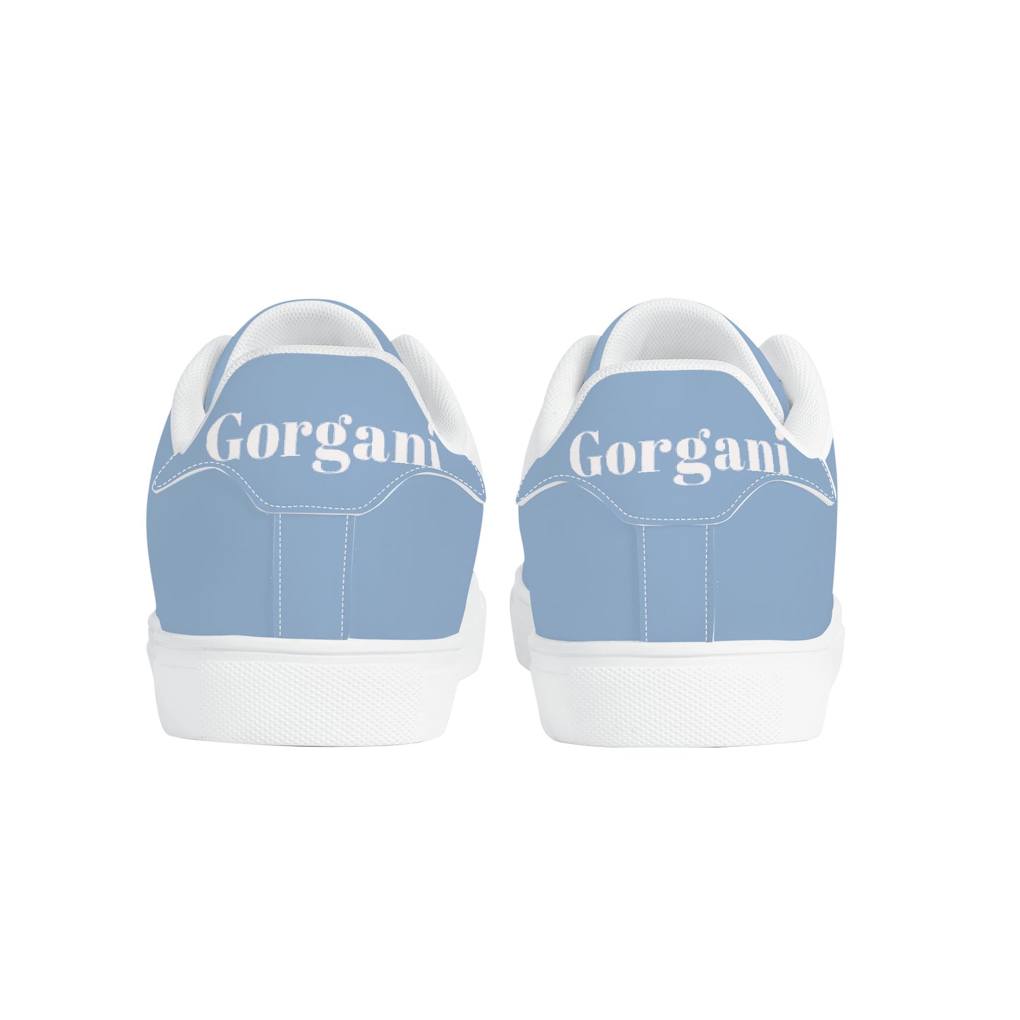 gorgani classic Low-Top Leather Sneakers - White and powder