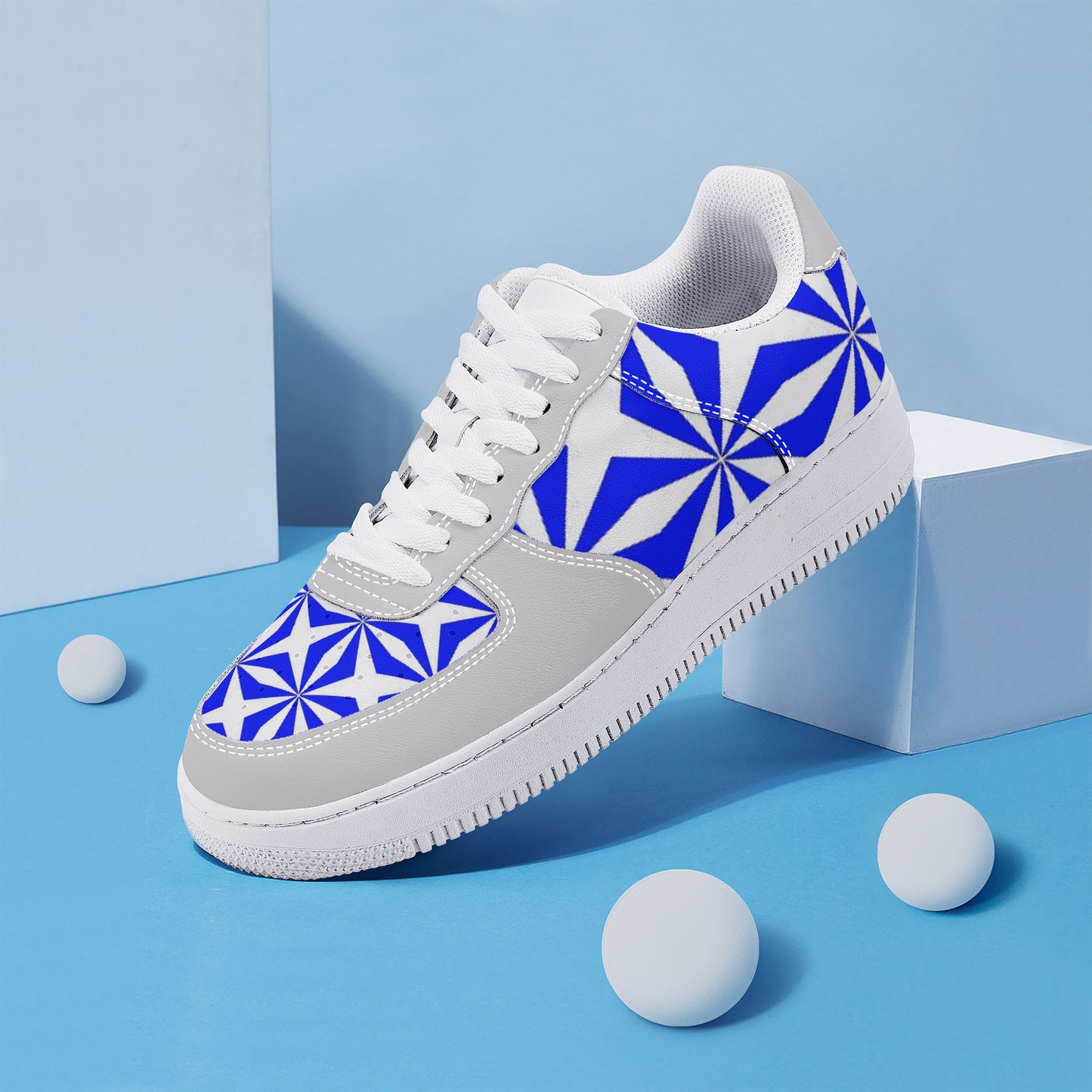 SF_F8 Low Top Unisex Sneaker gorgani blue and grey
