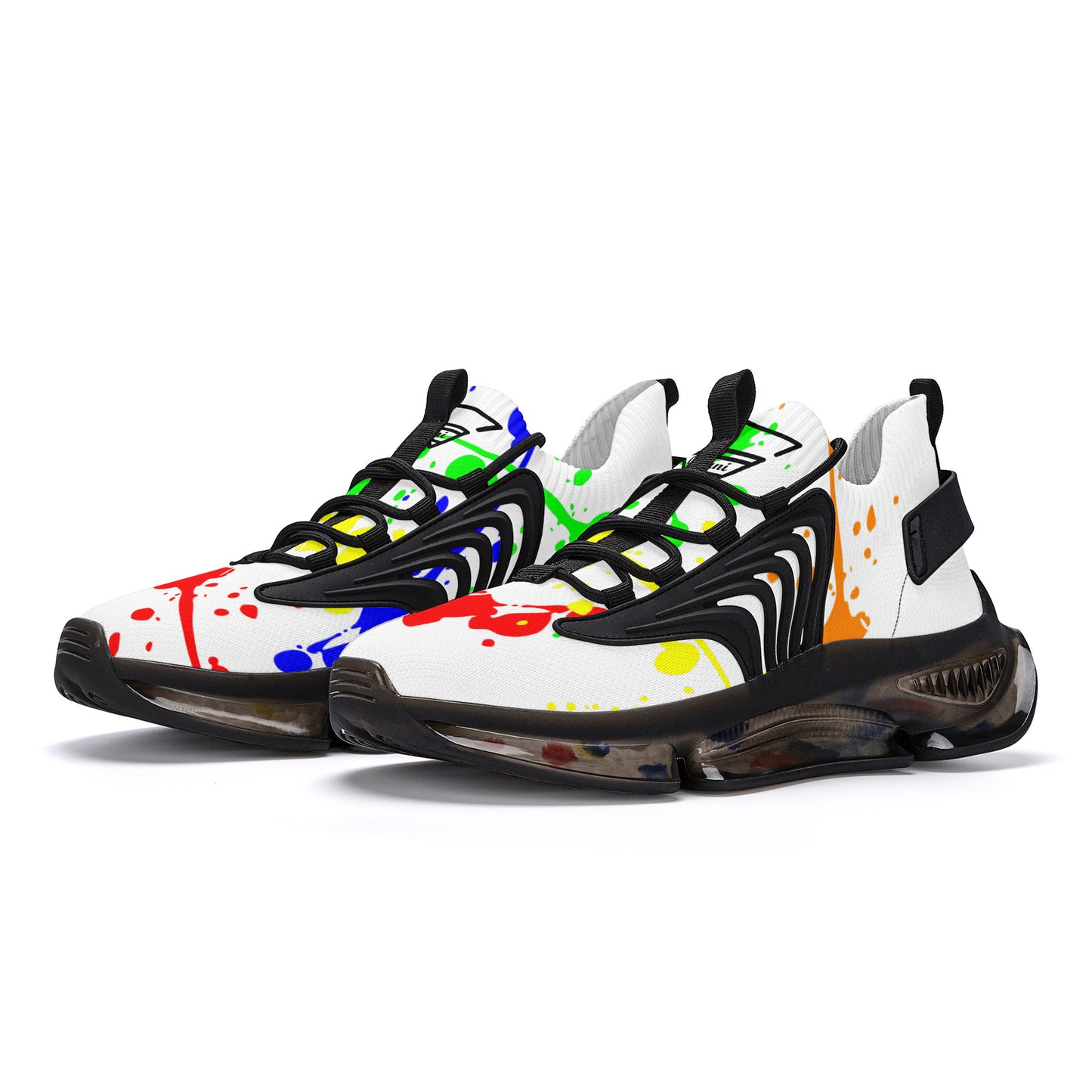 Gorgani SF_S36 Air Max React Sneakers - Black splash paint