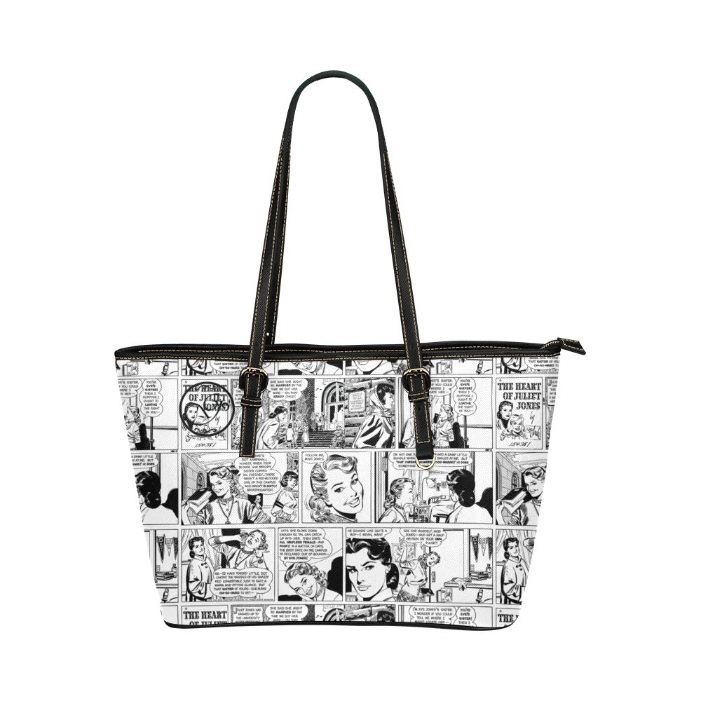 G-Logo gorgani comic 2 Leather Tote Bag (Model 1651) (Big)