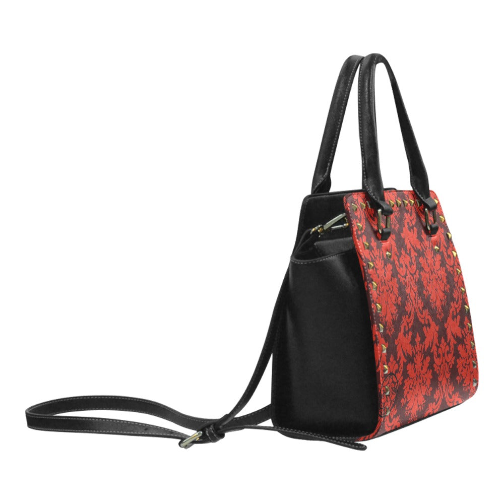 gorgani Rivet Shoulder Handbag (Model 1645) red