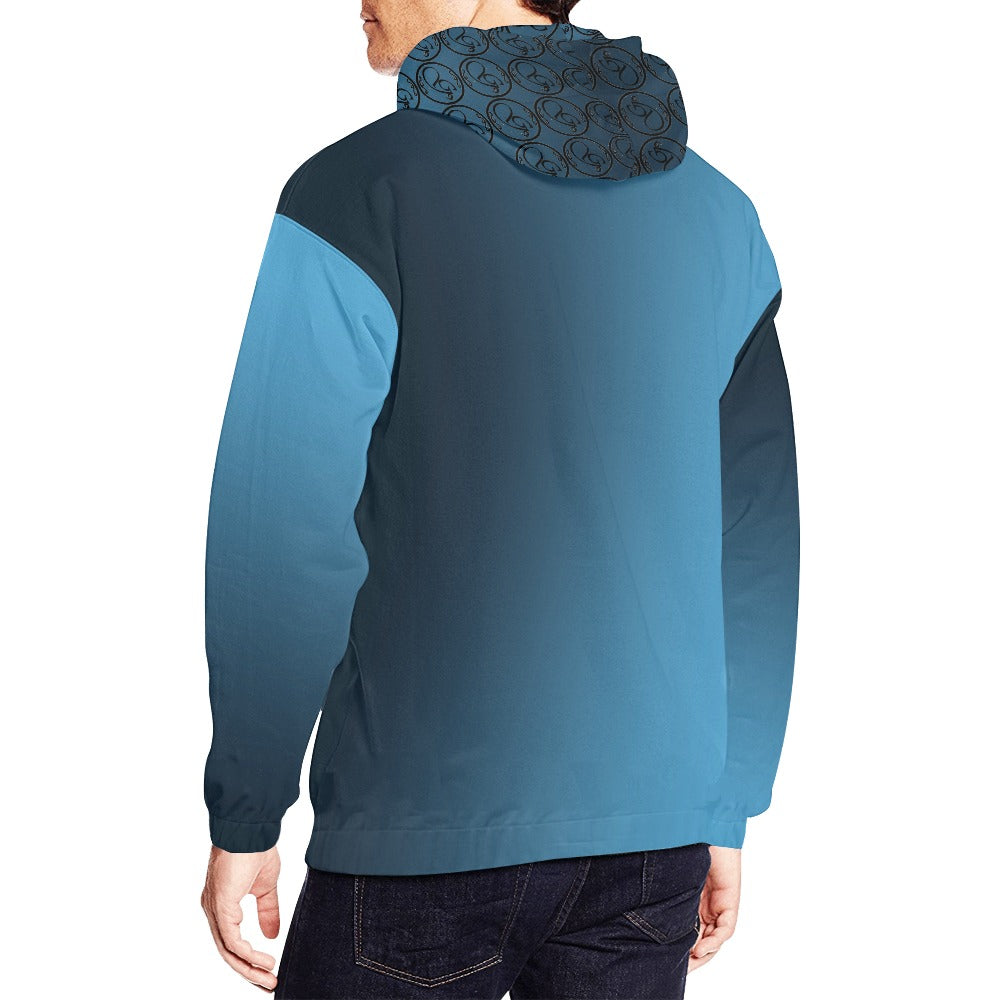 g.a.g blue blend hoodie All Over Print Hoodie for Men (USA Size) (Model H13)