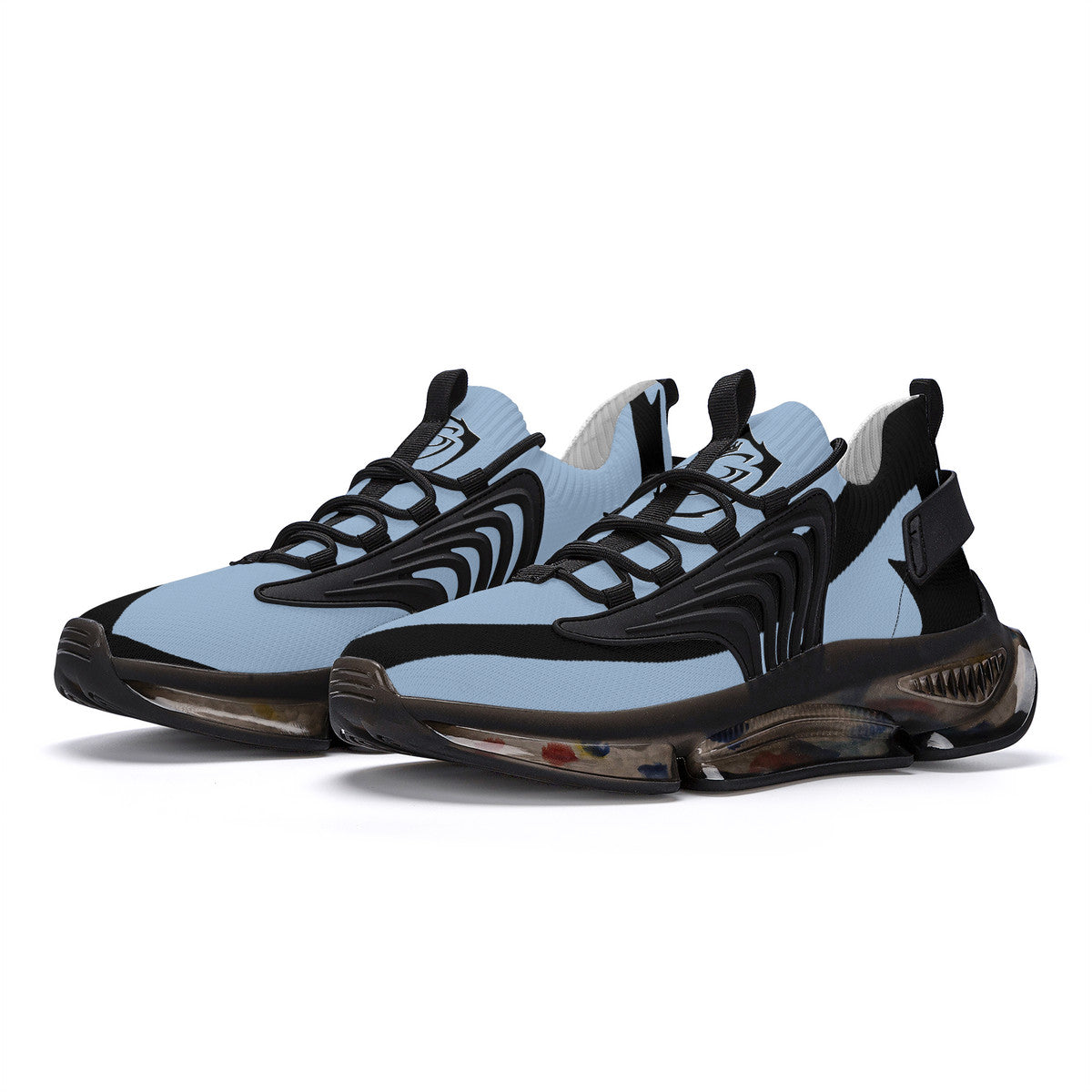 SF_S36 Air Max React Sneakers - Black and powder blue