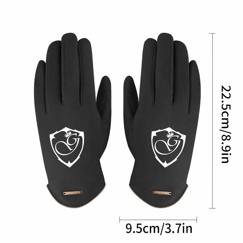 Gorgani Suede Women's Gloves Winter Gloves with Sensitive Touch Screen Fingers