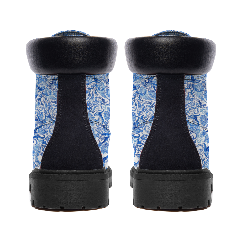 Gorgani Round Toe Boots Fashion Boots indian print