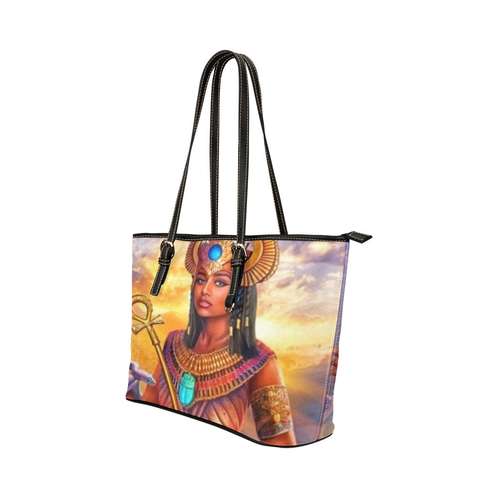 super gorgani gypt4 Leather Tote Bag (Model 1651) (Big)