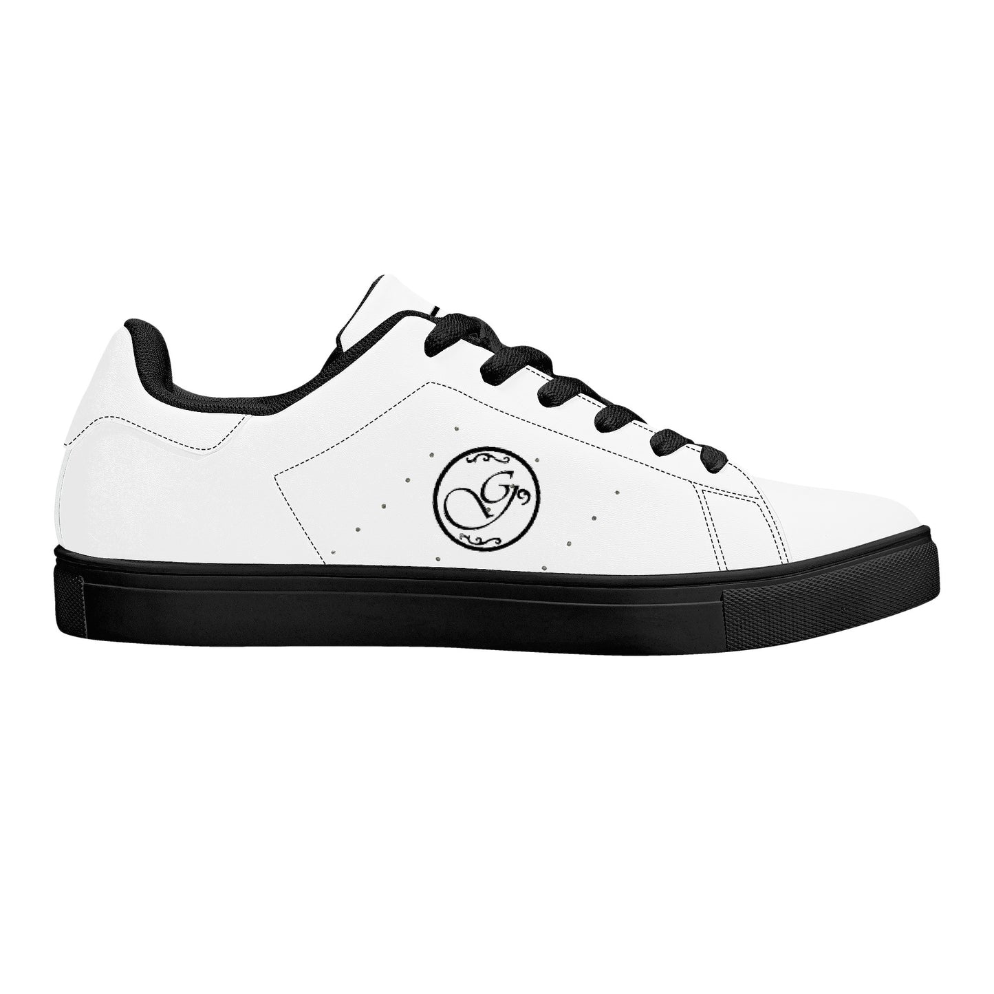 Gorgani D27 Low-Top Sneakers - Black and white