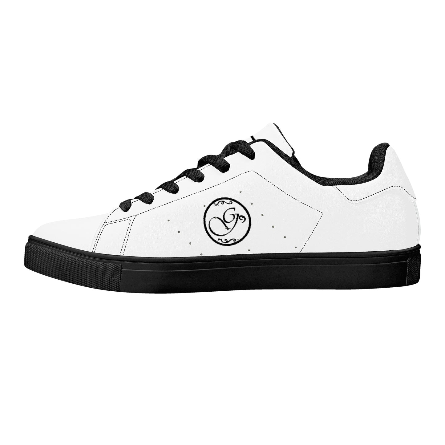 Gorgani D27 Low-Top Sneakers - Black and white