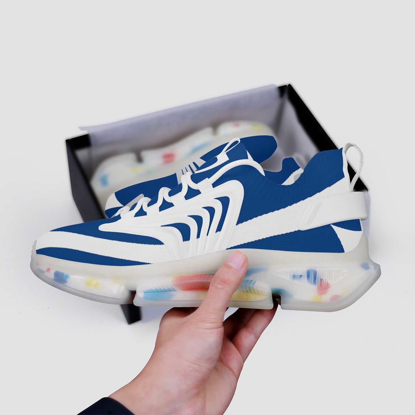 White and blue gorgani