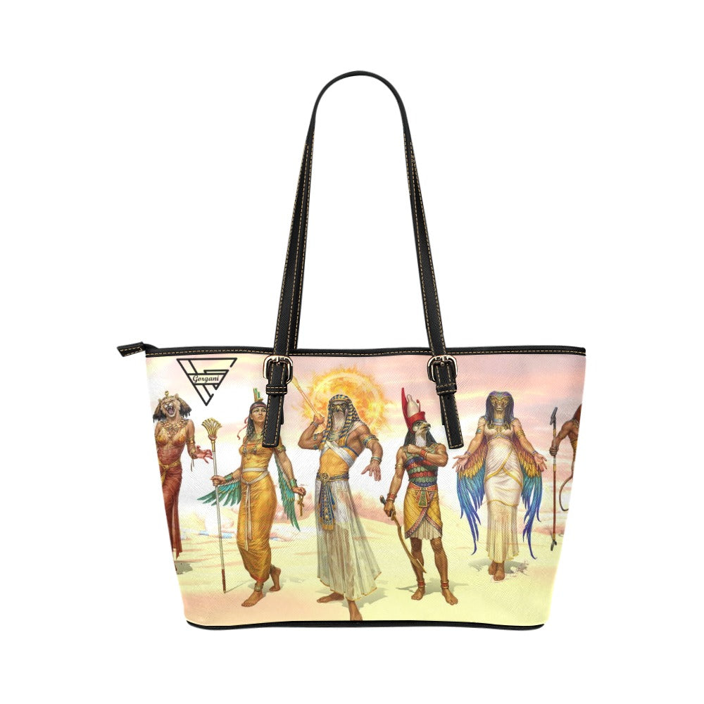 super gorgani gypt Leather Tote Bag (Model 1651) (Big)