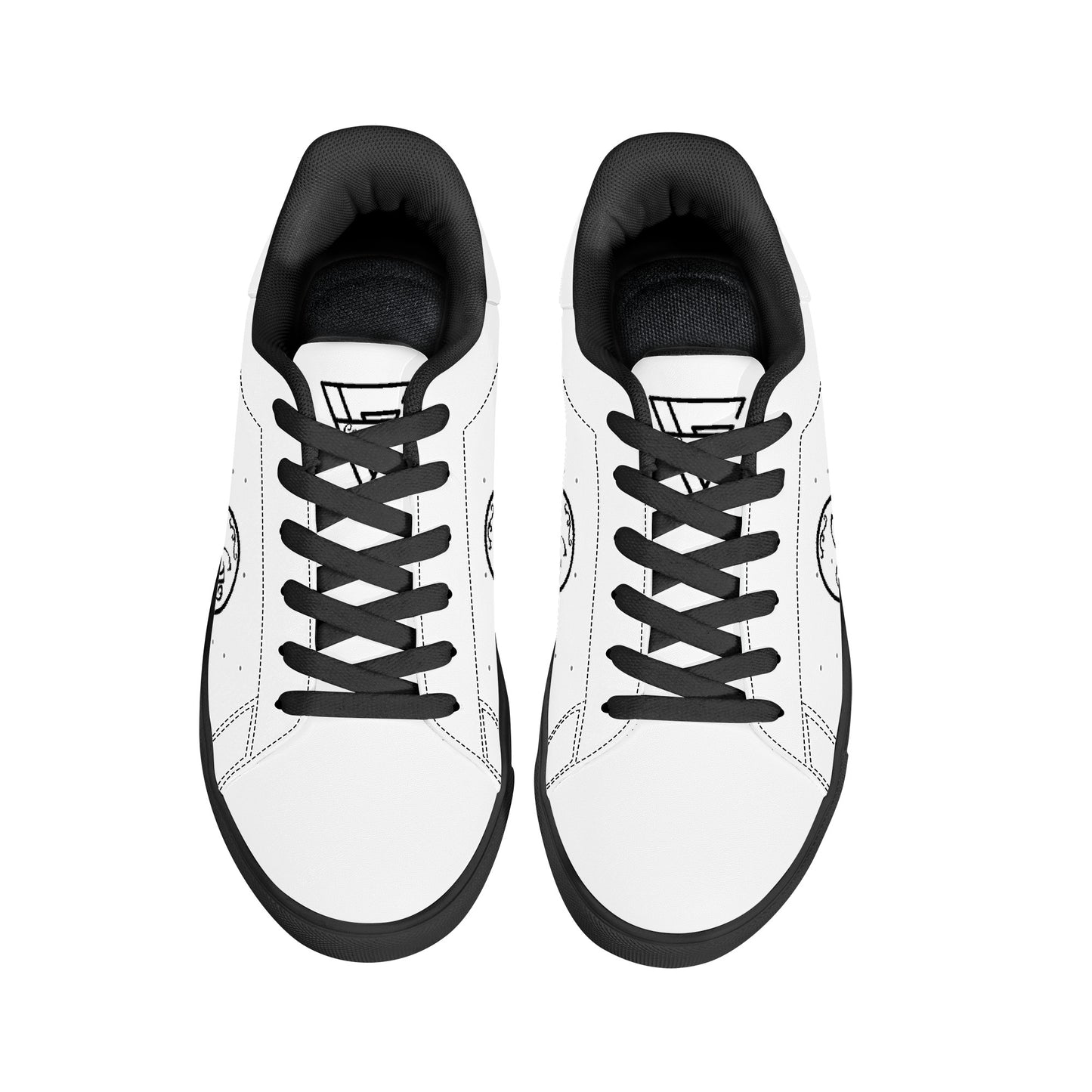 Gorgani D27 Low-Top Sneakers - Black and white