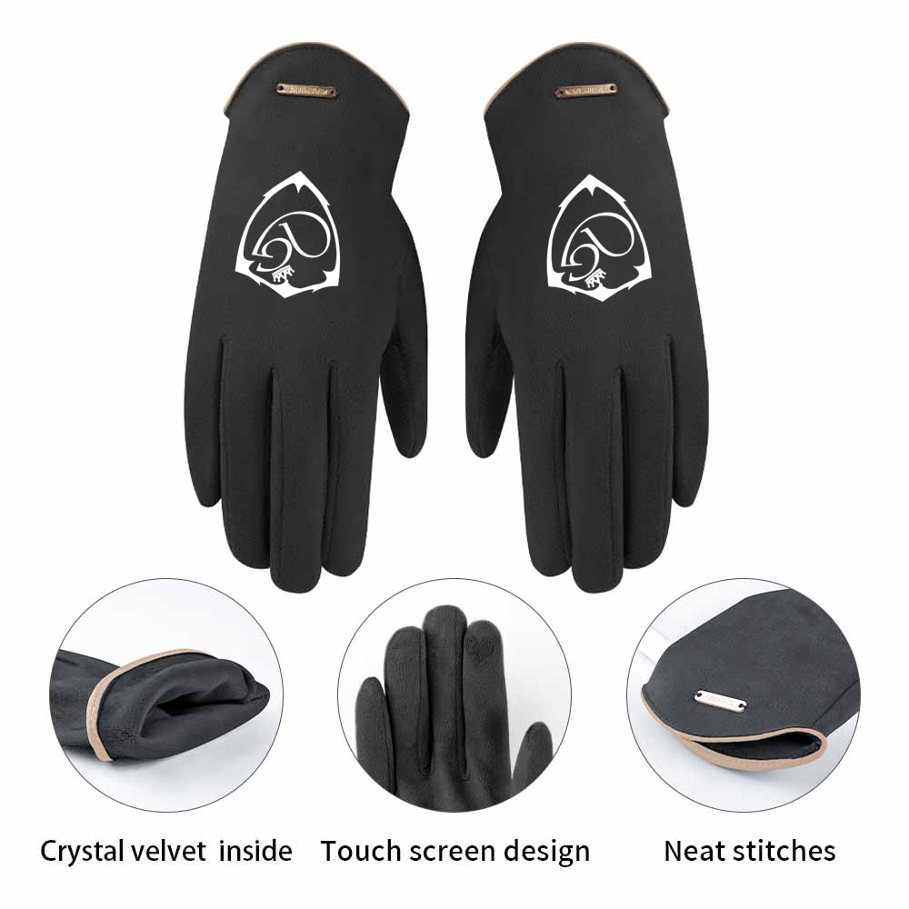 Gorgani Suede Women's Gloves Winter Gloves with Sensitive Touch Screen Fingers