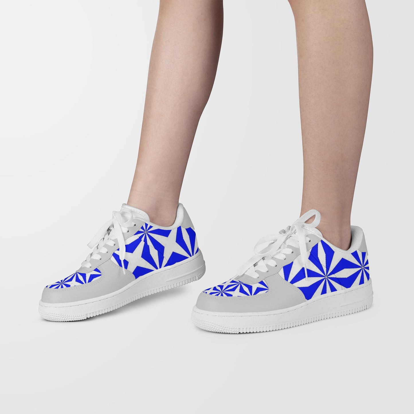 SF_F8 Low Top Unisex Sneaker gorgani blue and grey