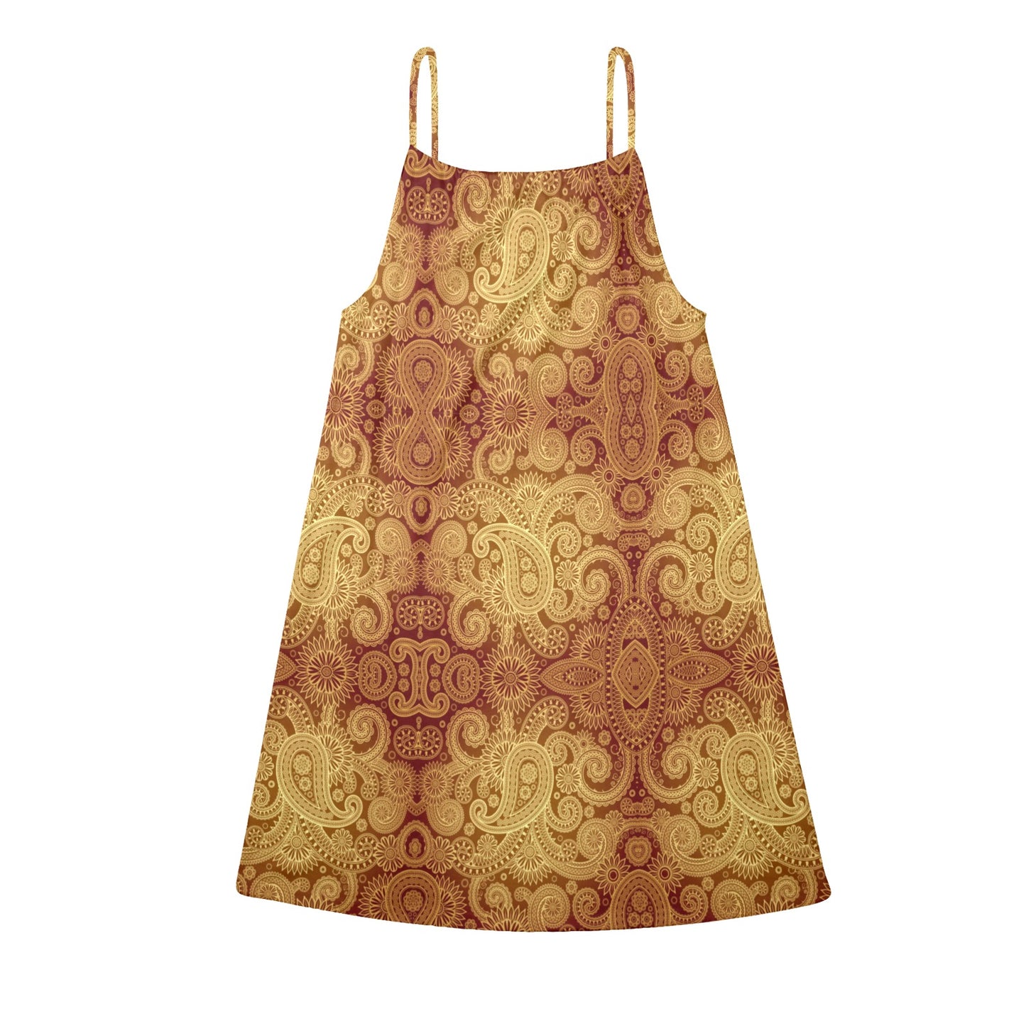 Gorgani Drawstring Neck Sleeveless Dress