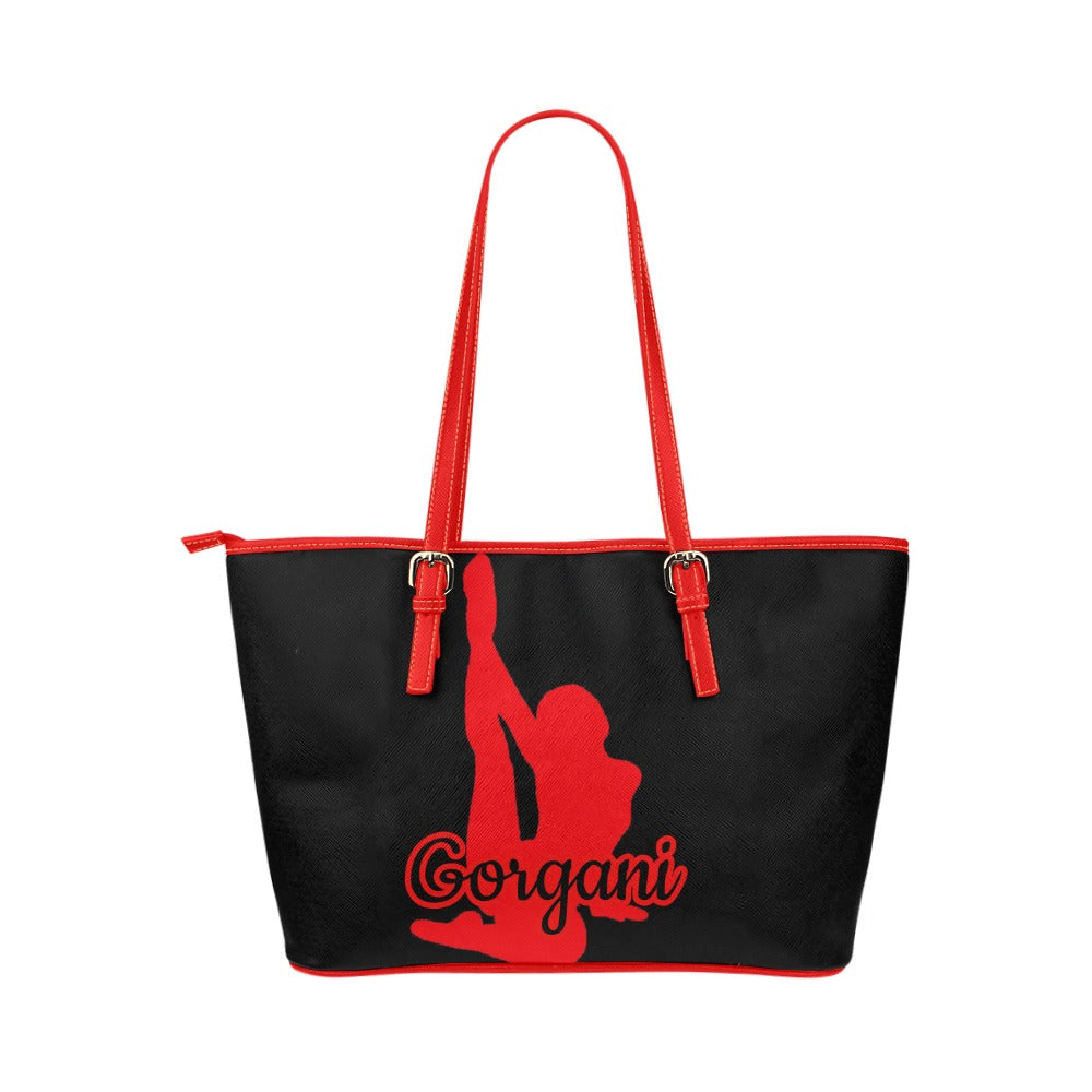 R sexy red2 Leather Tote Bag (Model 1651) (Big)