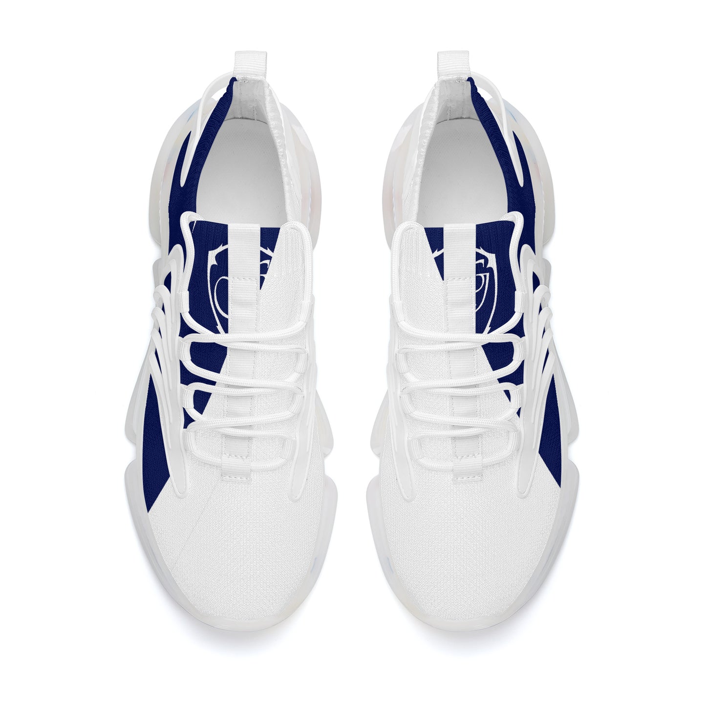 Gorgani SF_S35 Air Max React Sneakers - White and blue