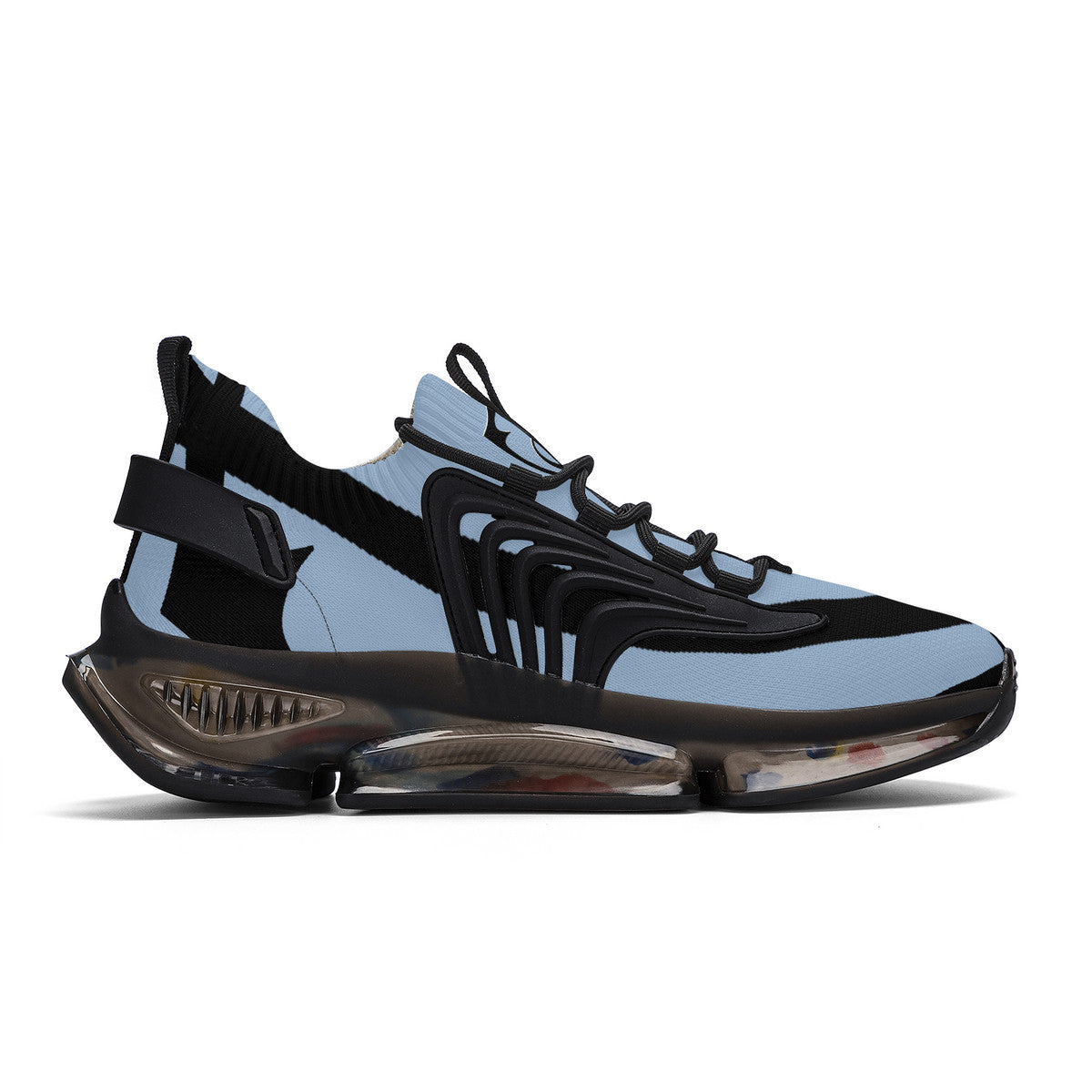 SF_S36 Air Max React Sneakers - Black and powder blue