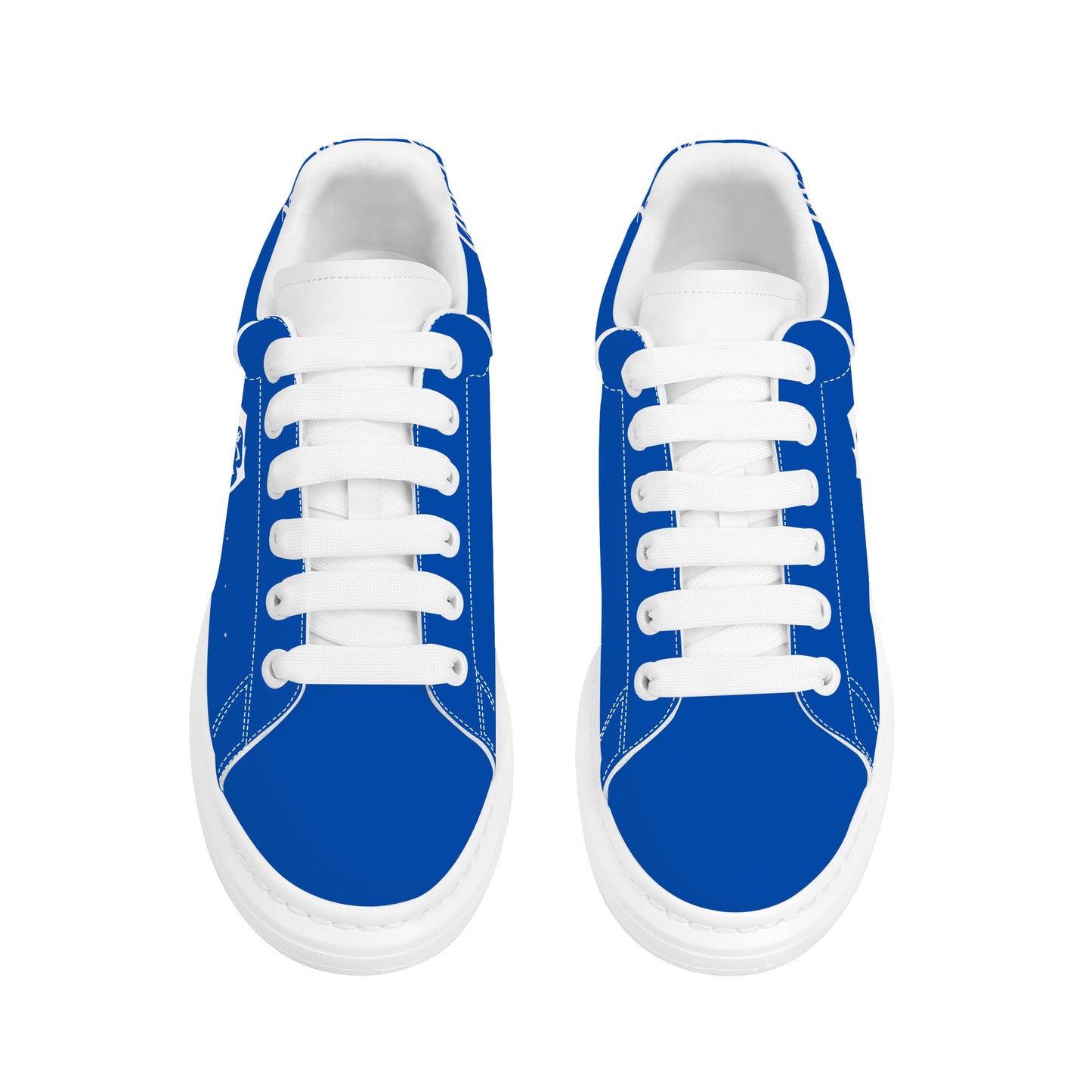 Copy of Gorgani D69 Heighten Low Top Shoes - White and blue