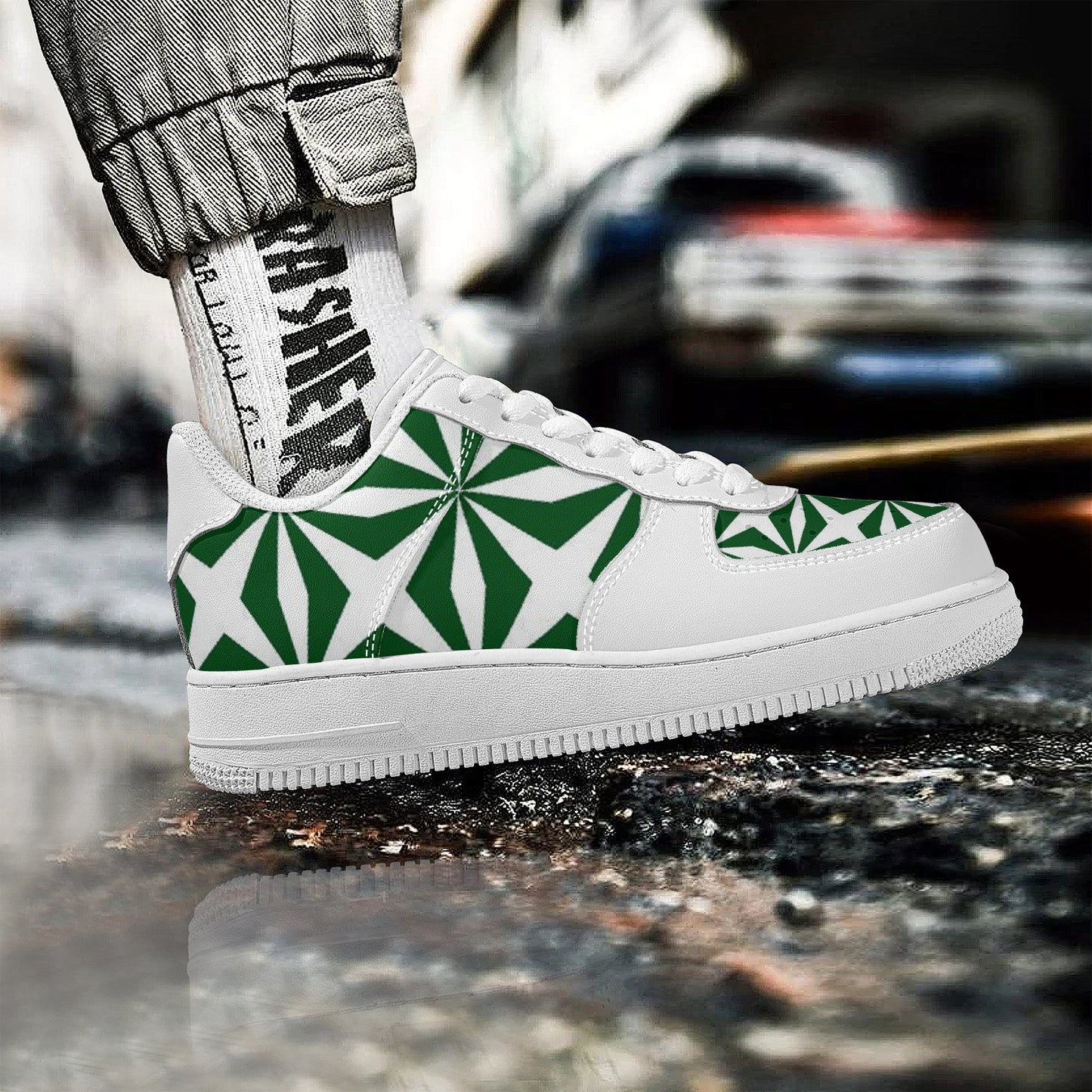 SF_F8 Low Top Unisex Sneaker gorgani forest green