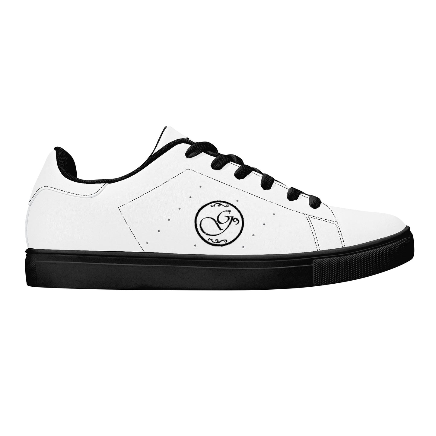 Gorgani D27 Low-Top Sneakers - Black and white