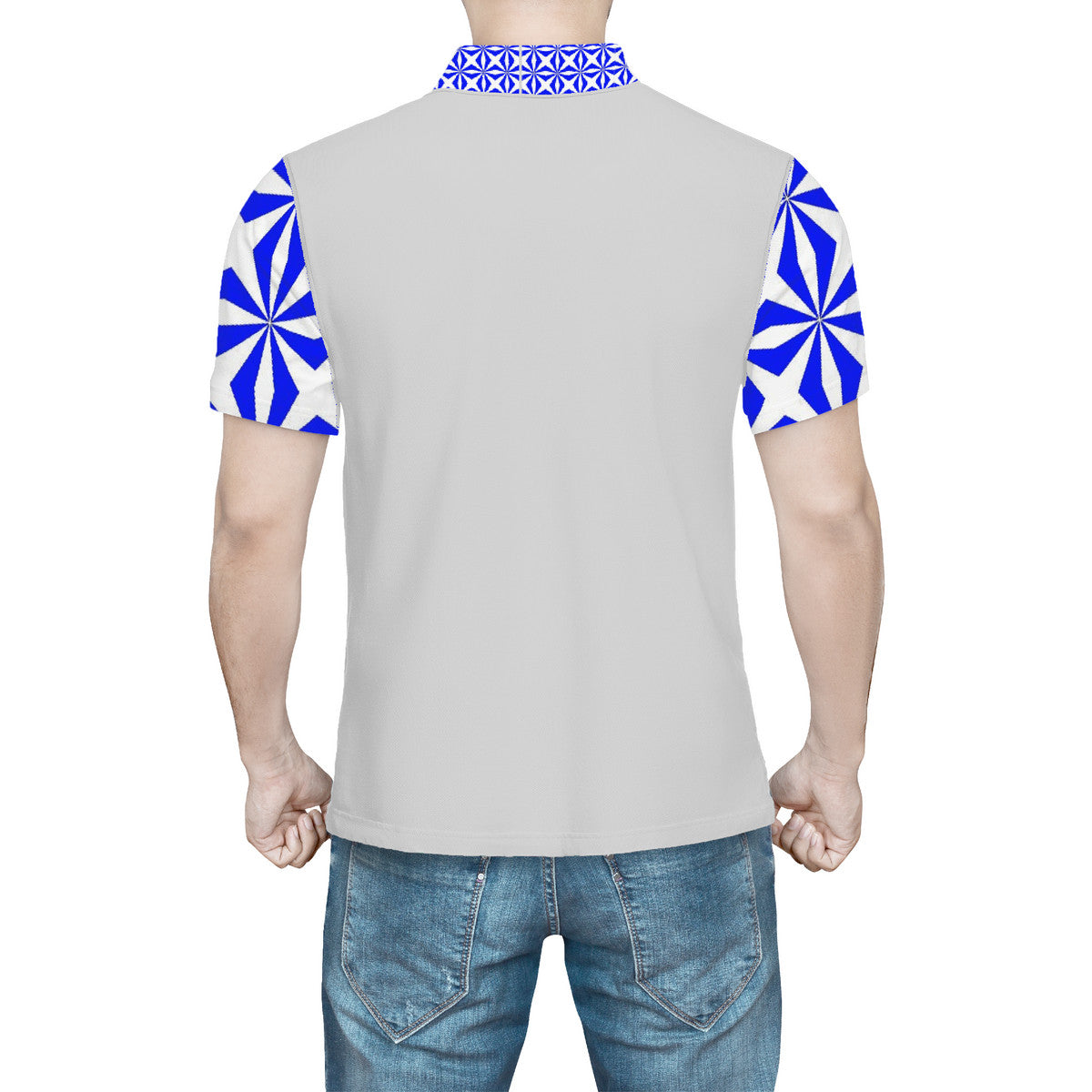 gorgani gami Polo Shirt blue and lt grey