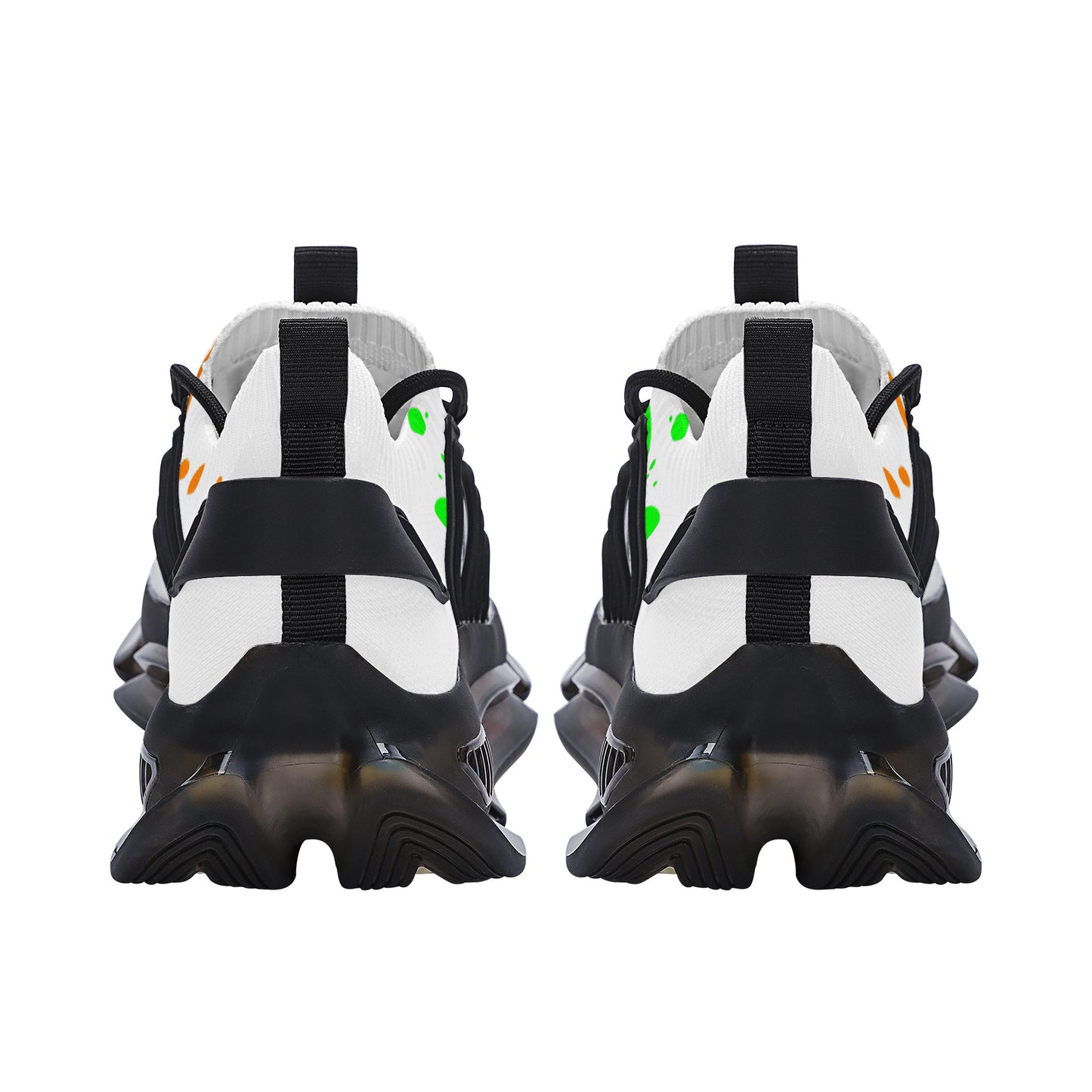 Gorgani SF_S36 Air Max React Sneakers - Black splash paint