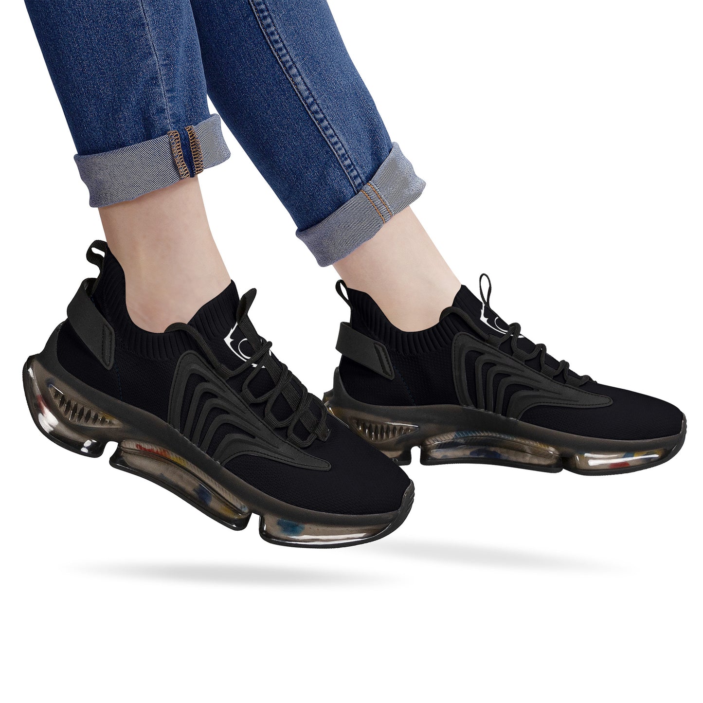 Gorgani SF_S36 Air Max React Sneakers - Black