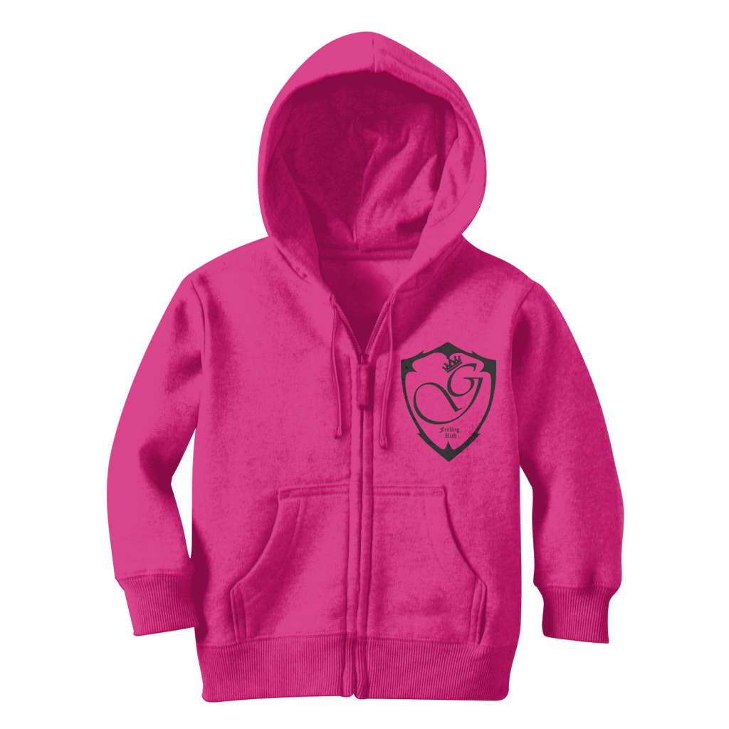 Feeling rich Classic Kids Zip Hoodie