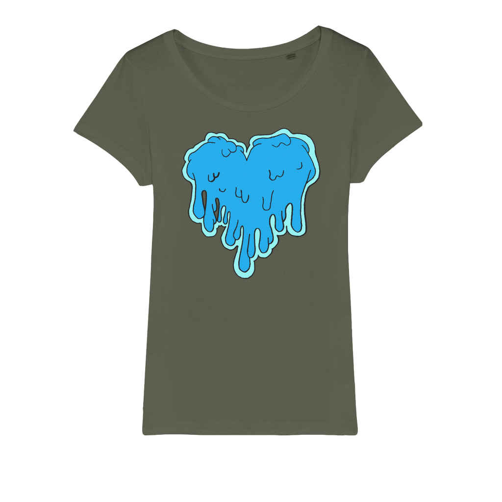 benzo heart Organic Jersey Womens T-Shirt