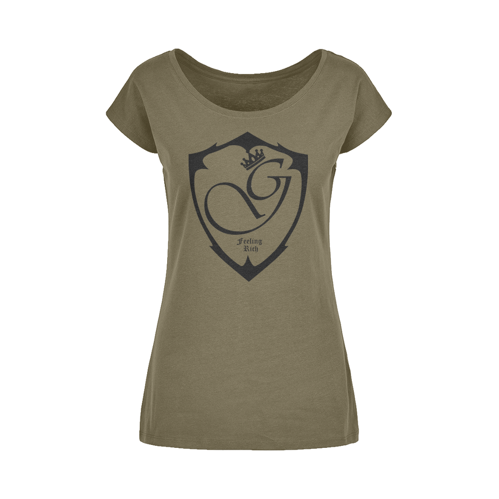 Feeling rich Wide Neck Womens T-Shirt XS-5XL