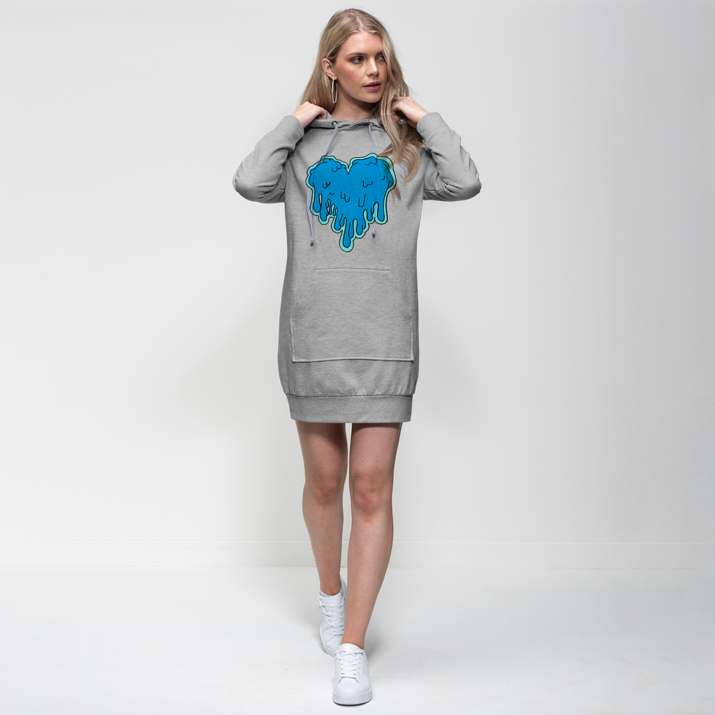 benzo heart Premium Adult Hoodie Dress