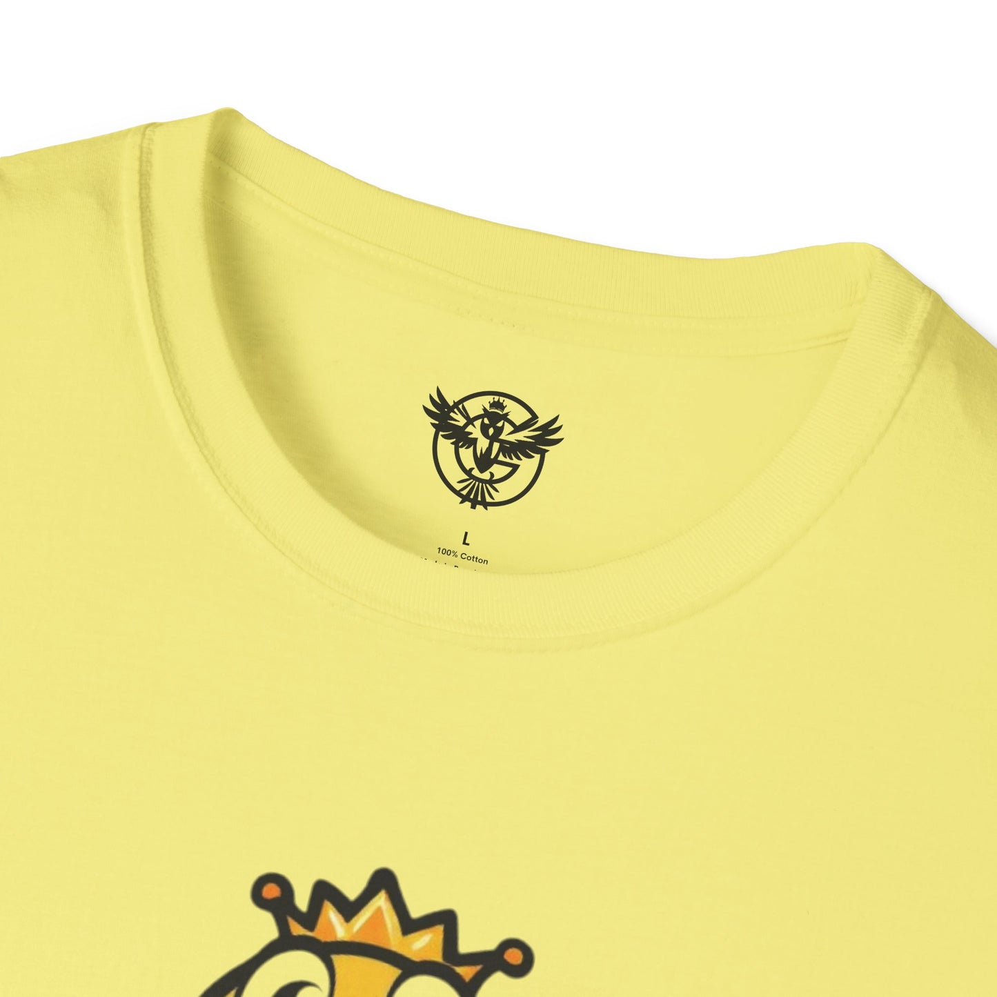 Queen B Unisex Softstyle T-Shirt - Fun and Bright Graphic Tee for Bee Lovers