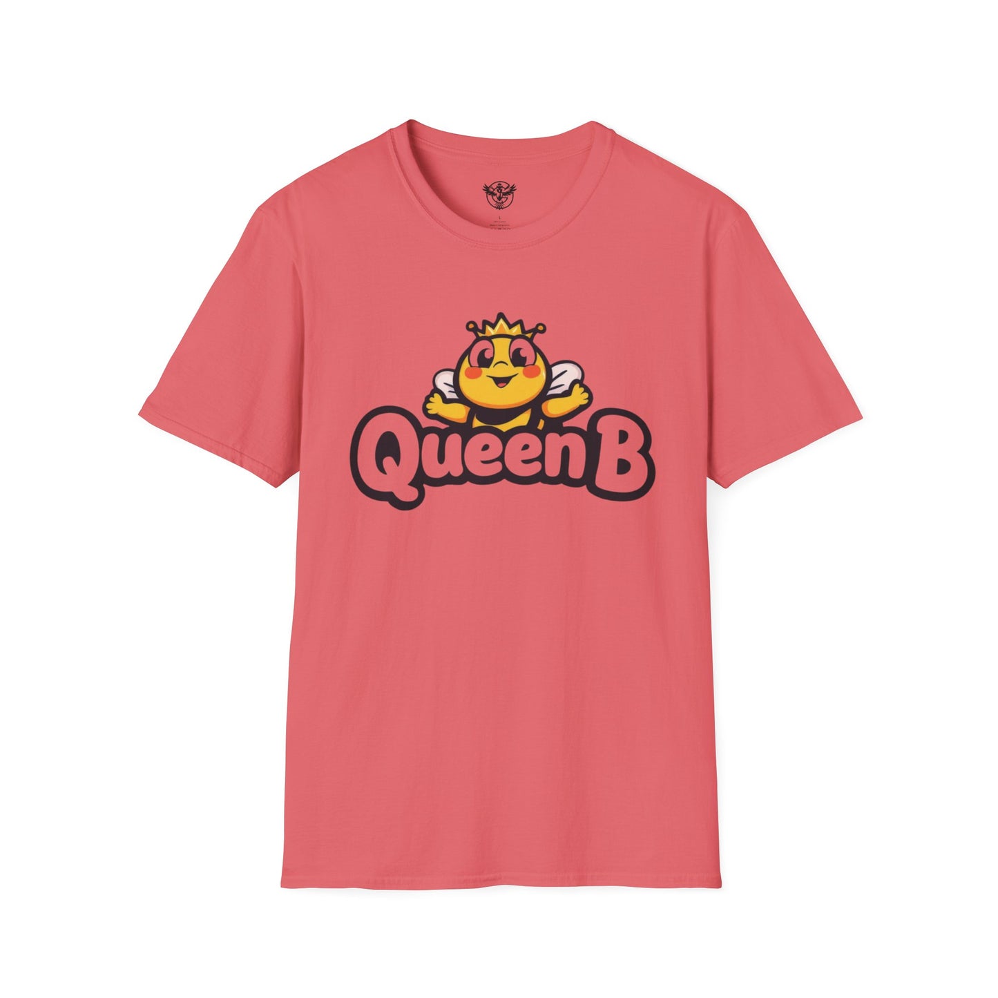 Queen B Unisex Softstyle T-Shirt - Fun and Bright Graphic Tee for Bee Lovers