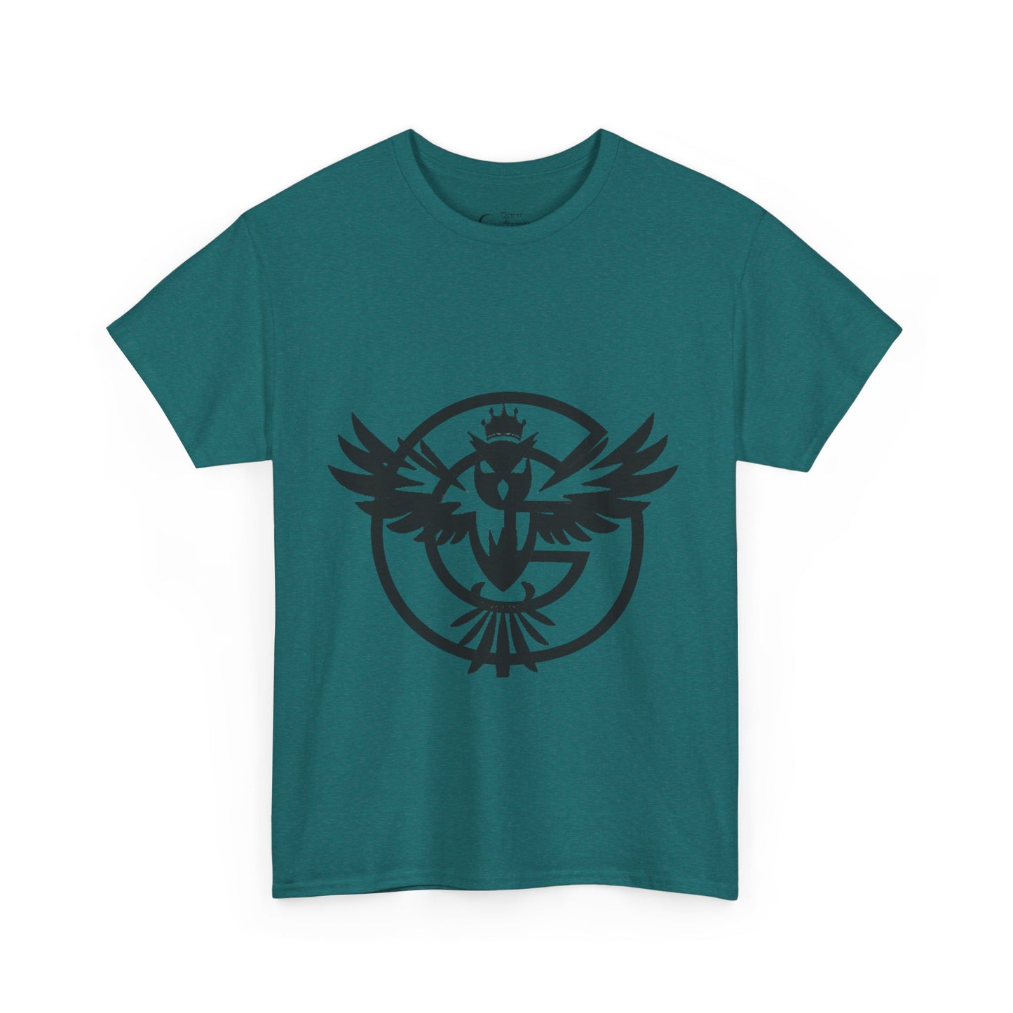Gorgani Unisex Heavy Cotton Tee - Stylish Bird Graphic Tee for Casual Vibes