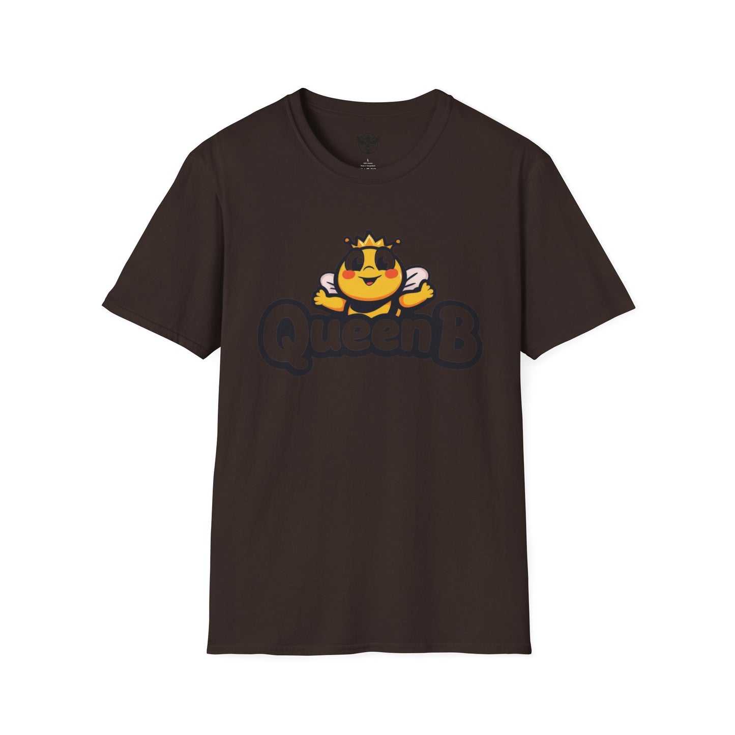 Queen B Unisex Softstyle T-Shirt - Fun and Bright Graphic Tee for Bee Lovers