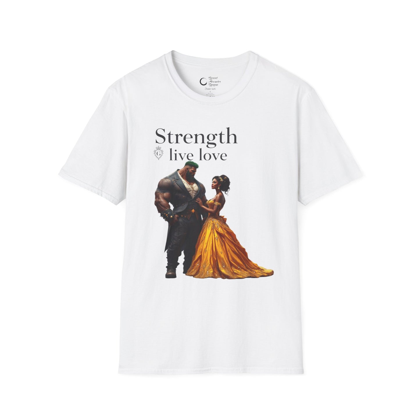 Strength Live Love by G.A.Gorganin Unisex Softstyle T-Shirt - Inspirational Graphic Tee