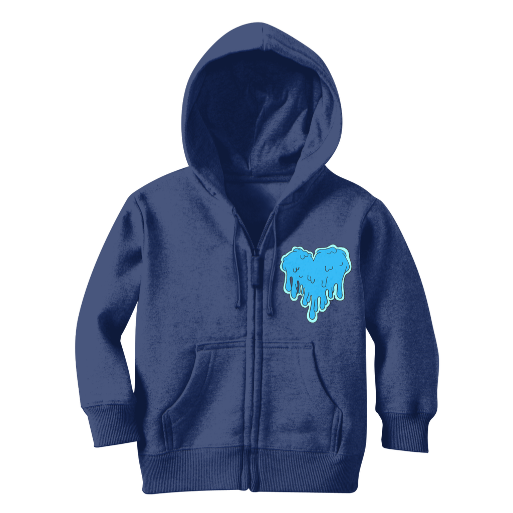 benzo heart Classic Kids Zip Hoodie