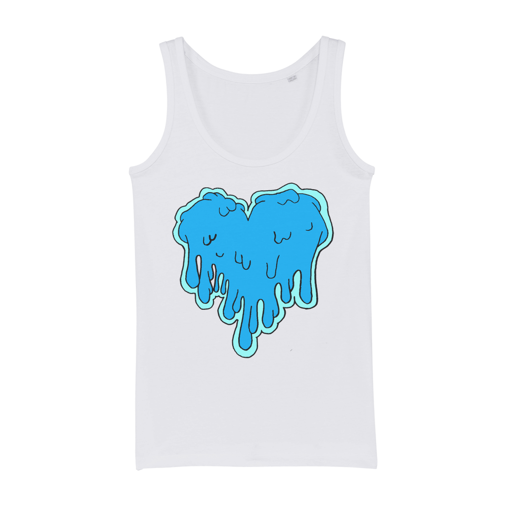 benzo heart Organic Jersey Womens Tank Top